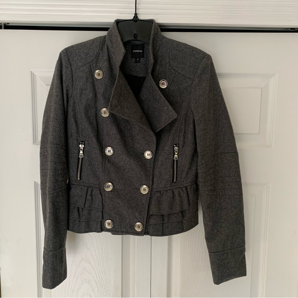 Like New! Express Doublebreasted Wool Blend Jacket - image 1